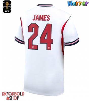 England Reece James #24 Hjemmebanetrøje VM 2026 Kort ærmer England Reece James #24 Hjemmebanetrøje VM 2026 Kort ærmer